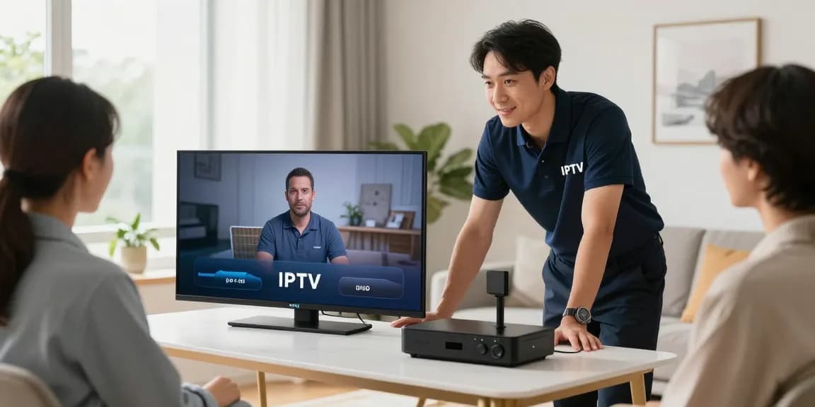 IPTV subscription installation by a trusted local technician, ensuring professional support and community-focused service