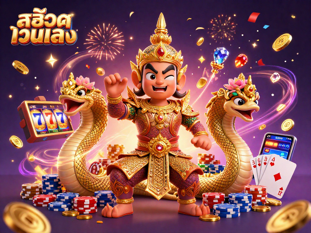 Engage in elite gaming strategies with สล็อตเว็บตรง, showcasing vibrant casino elements and gold coins.