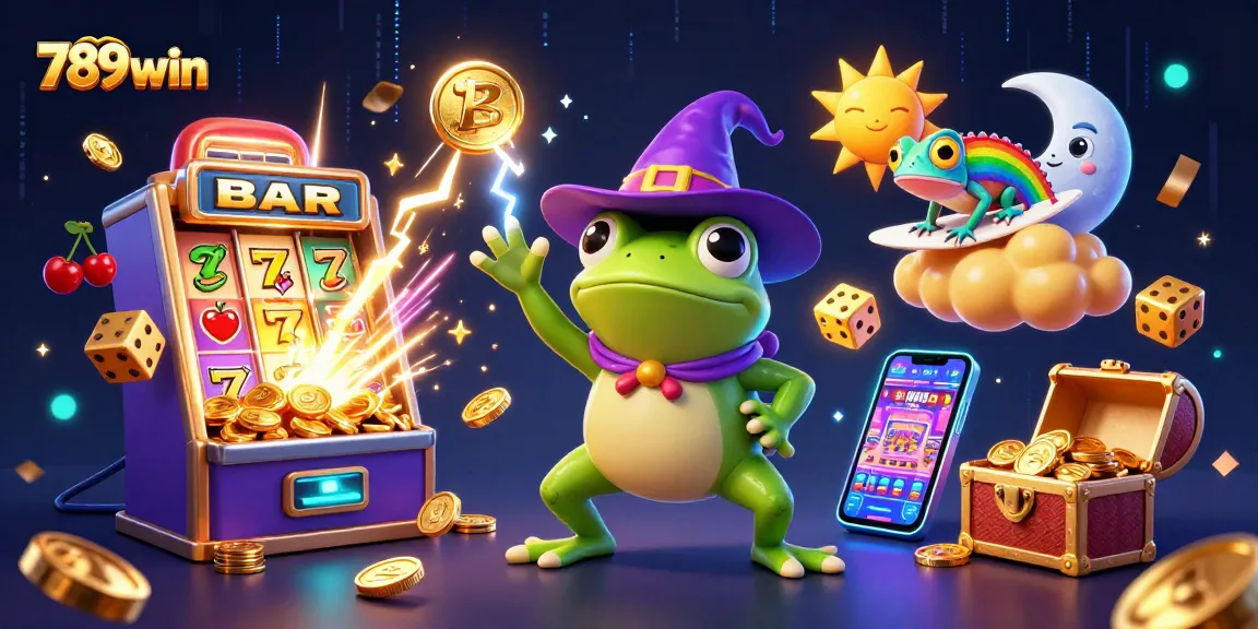 Experience the excitement of 789win with a magical storm of coins and dynamic casino elements.