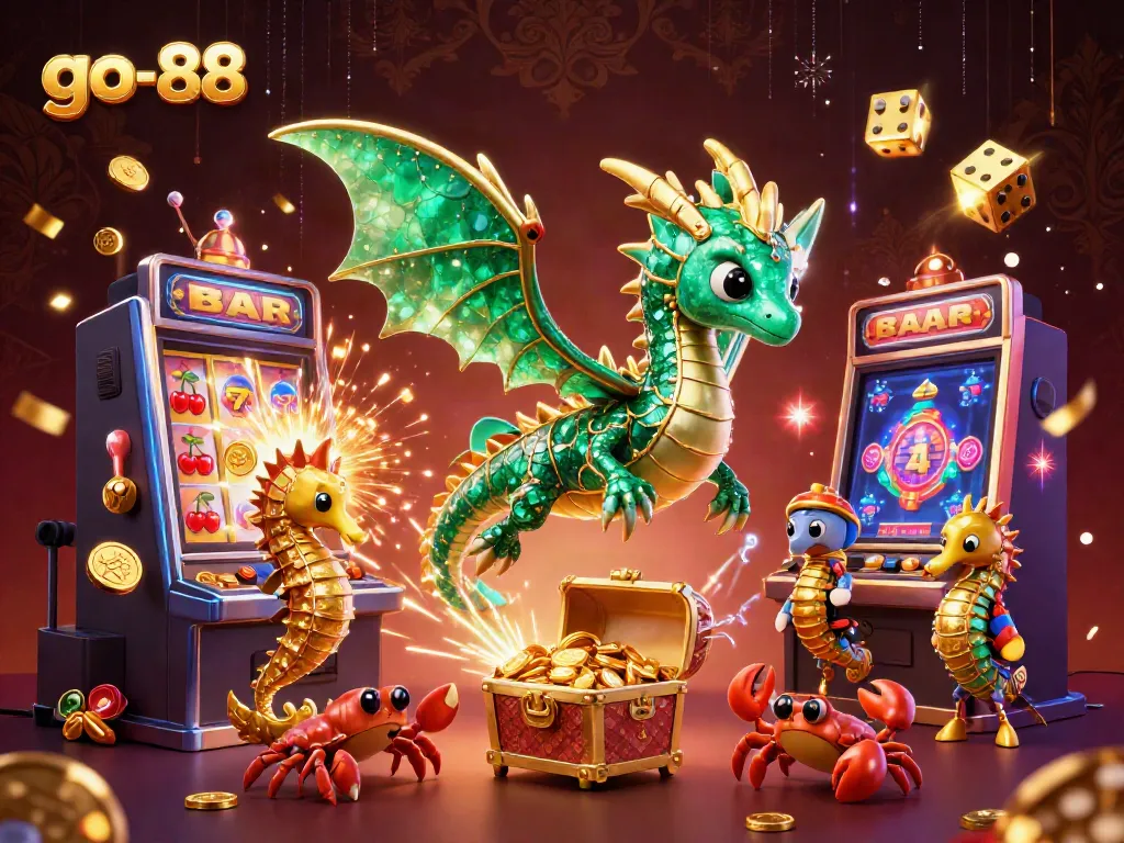 Experience thrilling gameplay at go-88 with emerald dragons and jackpot slot machines.