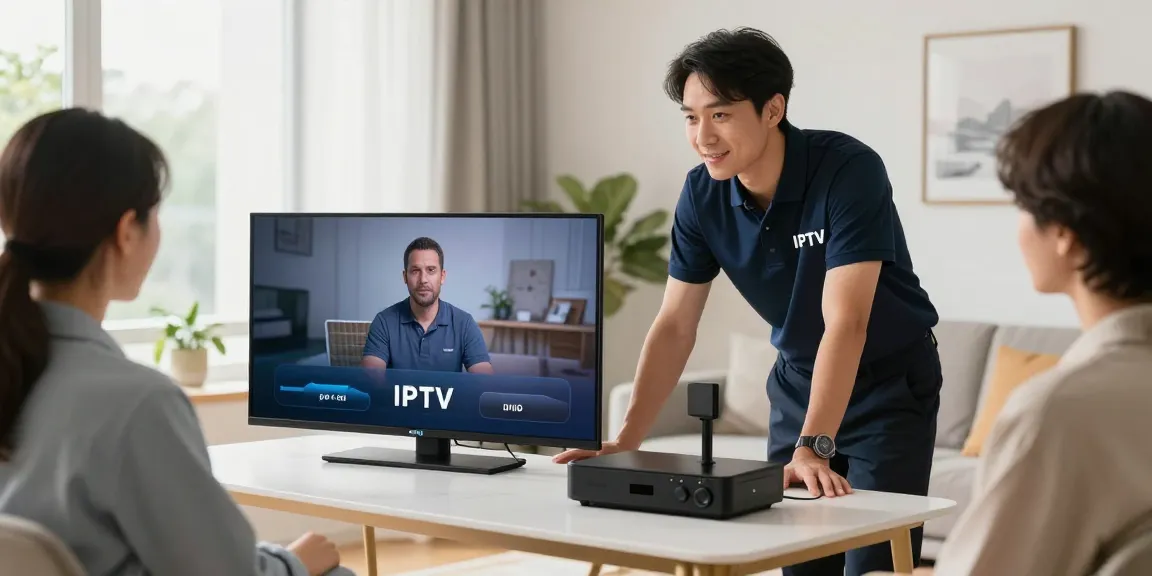IPTV subscription installation by a trusted local technician, ensuring professional support and community-focused service