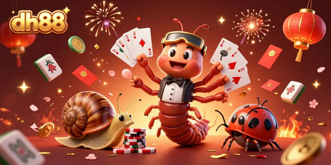 Engage in thrilling gaming experiences at dh88 with captivating characters amidst festive elements.