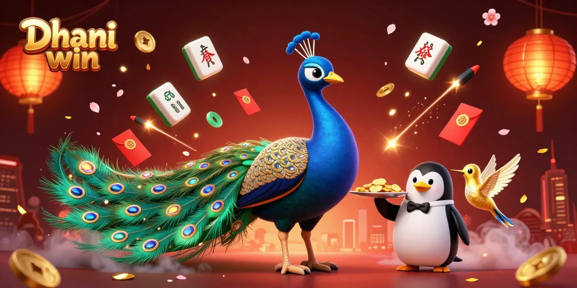 Dhani win players enjoy vibrant action with golden chips and thrilling game elements in a casino-themed illustration.