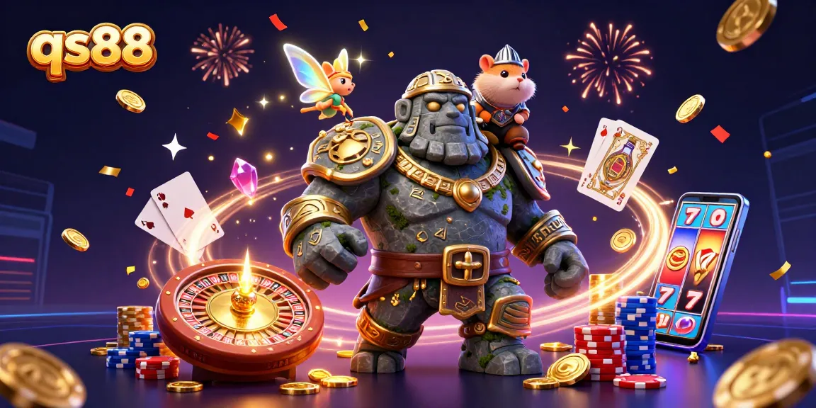 Experience thrilling gameplay at qs88 with a magical blend of 3D characters and casino elements.
