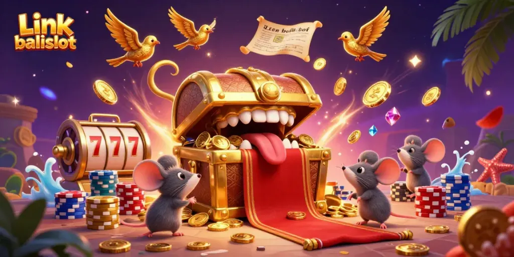 Experience the thrill of winning at Link balislot with vibrant casino-themed elements.