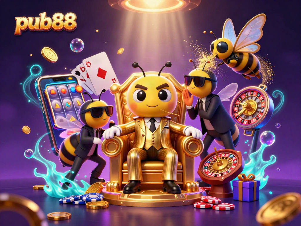 Spin the reels at pub88 with the bumblebee mob boss and exciting casino elements.