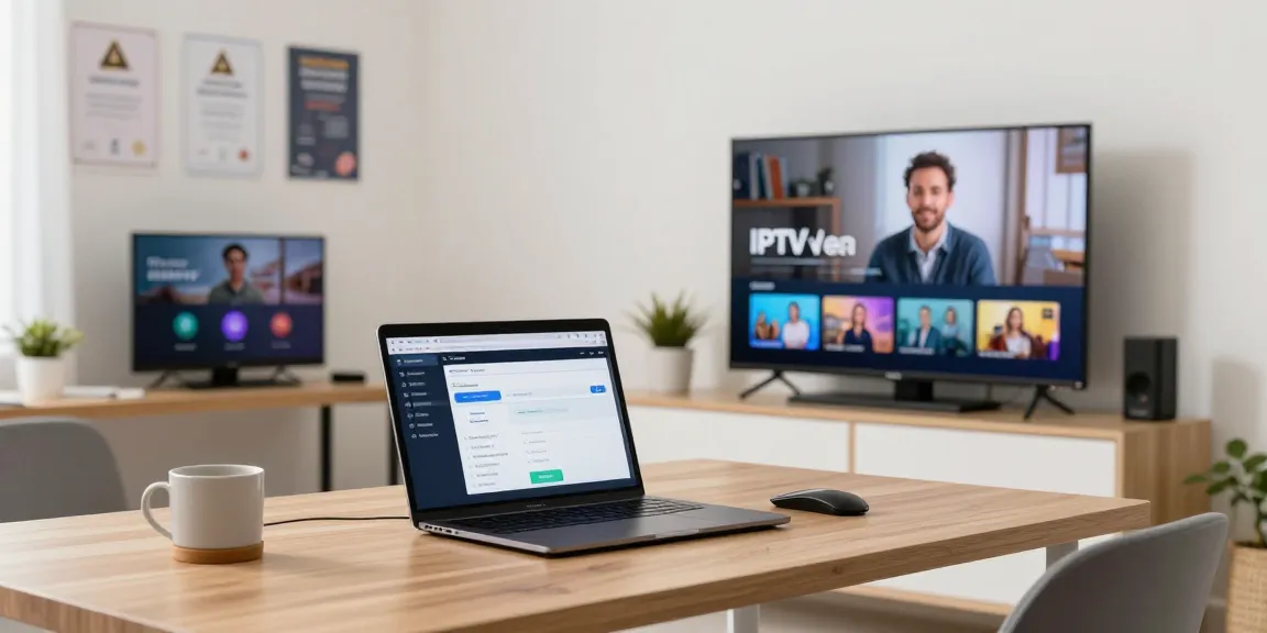 Smart IPTV services from a trusted local provider in a professional home office.