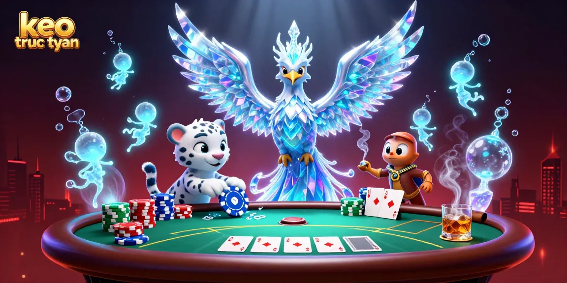 Engage with keo truc tuyen through a vibrant 3D casino scene featuring dynamic characters and gaming elements.