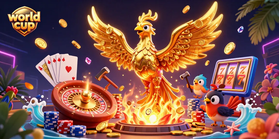 Experience the thrill of the world cup through gaming with dynamic golden elements and casino excitement.