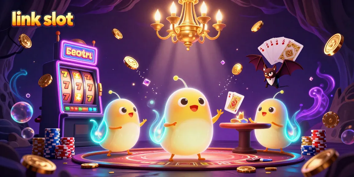 Link slot memimpin aksi permainan kasino dengan cahaya gemerlap dan simbol keberuntungan.