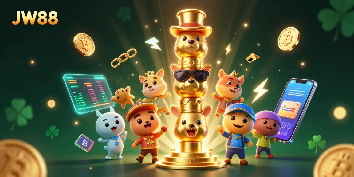 Experience thrilling gaming adventures at JW88 with vibrant 3D characters and crypto elements