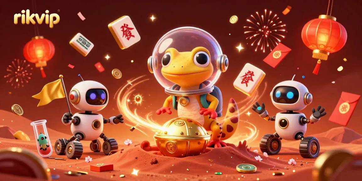 Experience thrilling gameplay at rikvip with a fun Martian theme featuring alien characters and exciting casino elements.