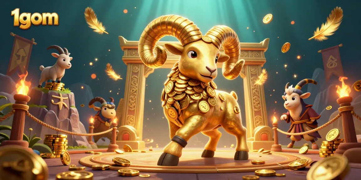 Engage with 1gom by betting on the dynamic golden ram in a vibrant casino scene.