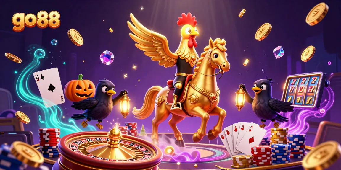 Spin to win at go 88 with vibrant slots, golden coins, and a thrilling casino atmosphere.