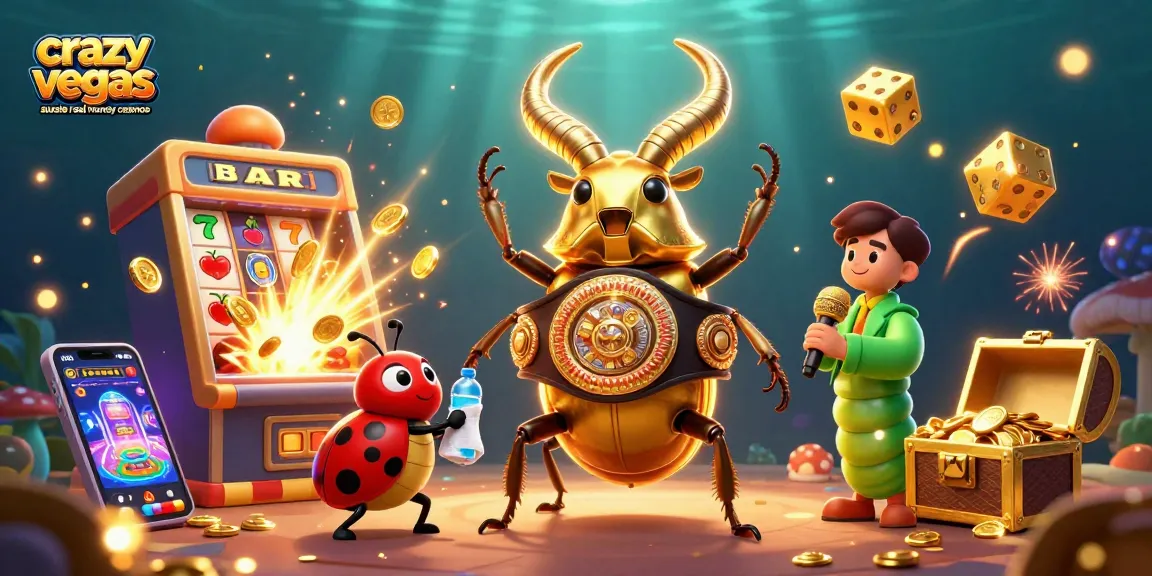 Experience thrilling action with crazyvegas aussie real money casinos in a vibrant 3D casino scene.
