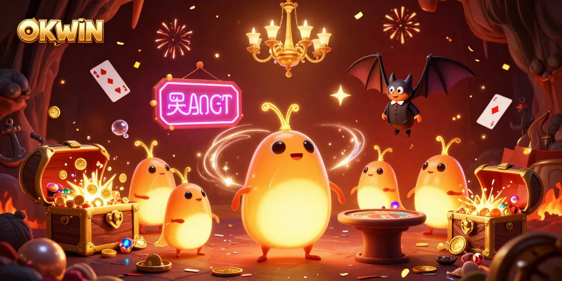 Spin the reels at OKWIN’s enchanting casino with glowing glowworms and colorful treasures.